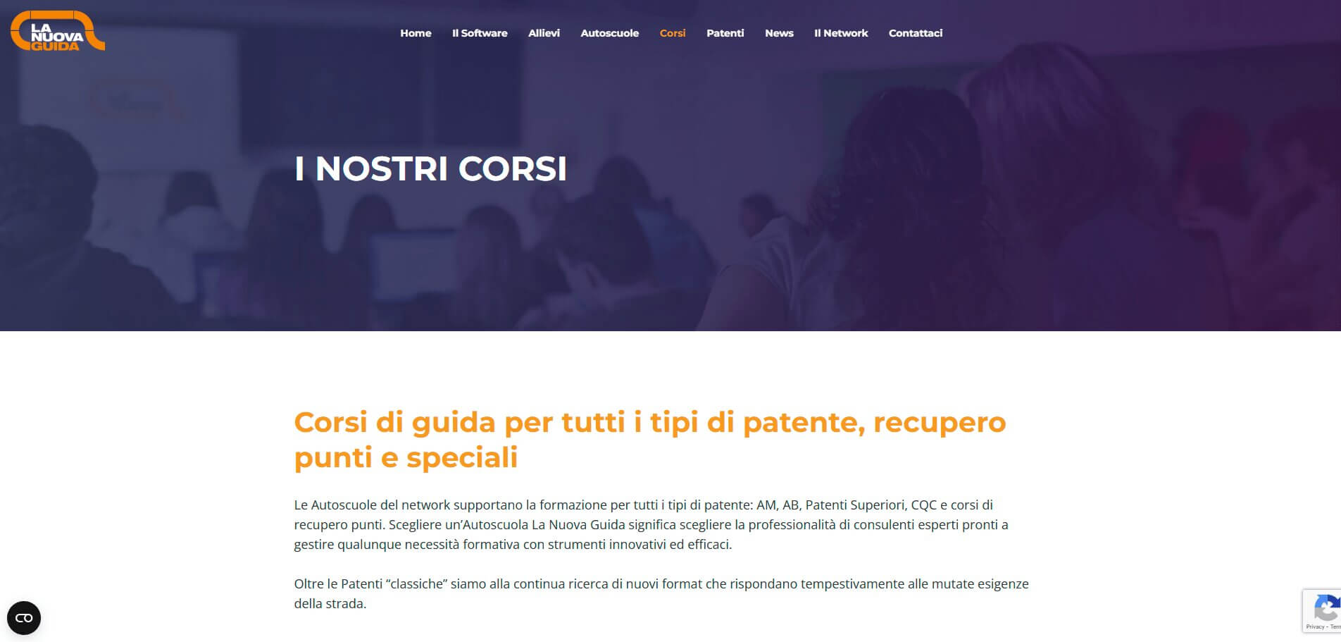 La Nuova Guida: schermata 2 del sito